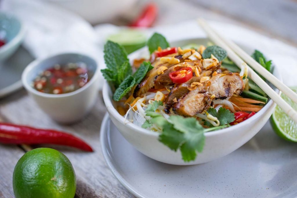 Vietnamese Chicken Noodle Salad recipe