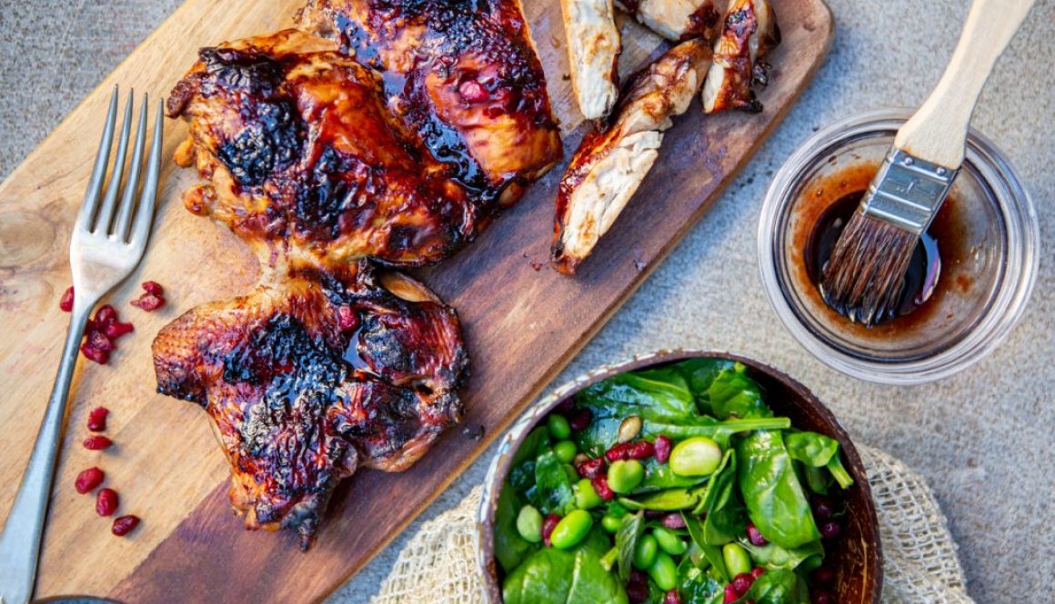 Boneless Butterflied Chicken with Pomegranate Molasses Recipe Archives