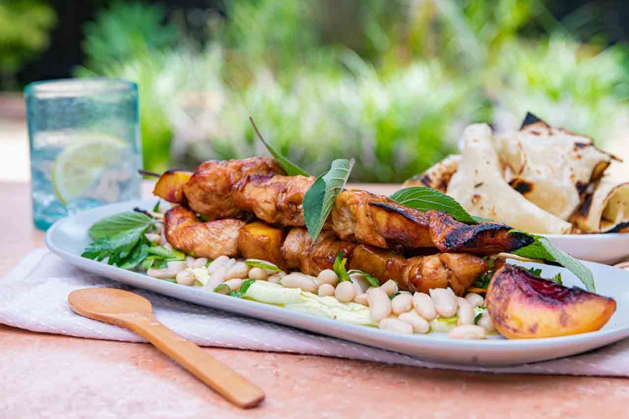 Chicken Breast Roast Peach & Cannellini Bean Salad Chicken Breast Roast Peach & Cannellini Bean Salad