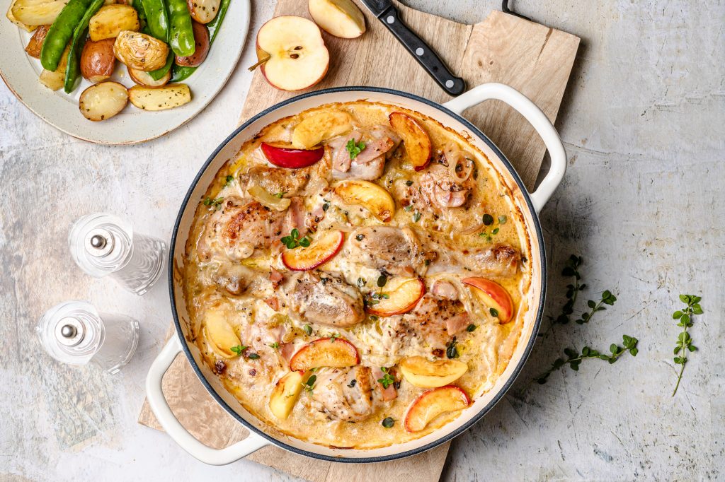 French Chicken Casserole with Apple Cider